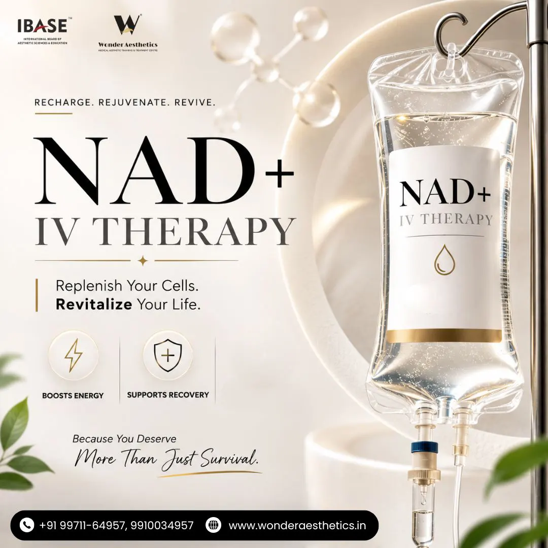 NAD Plus IV Therapy in Delhi – Restore Energy & Wellness with Wonder Aesthetics
